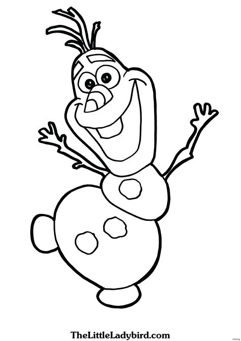 frozen olaf face coloring pages